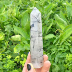 Load image into Gallery viewer, Tourmaline in Quartz Tower
