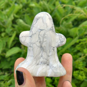 Howlite Ghost Carving