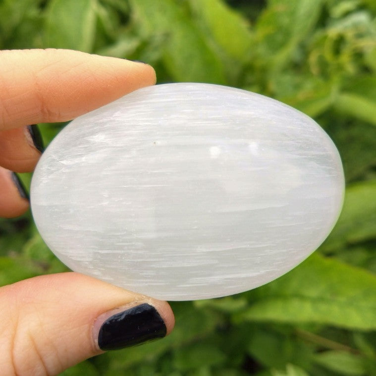 Polished Selenite Palmstone